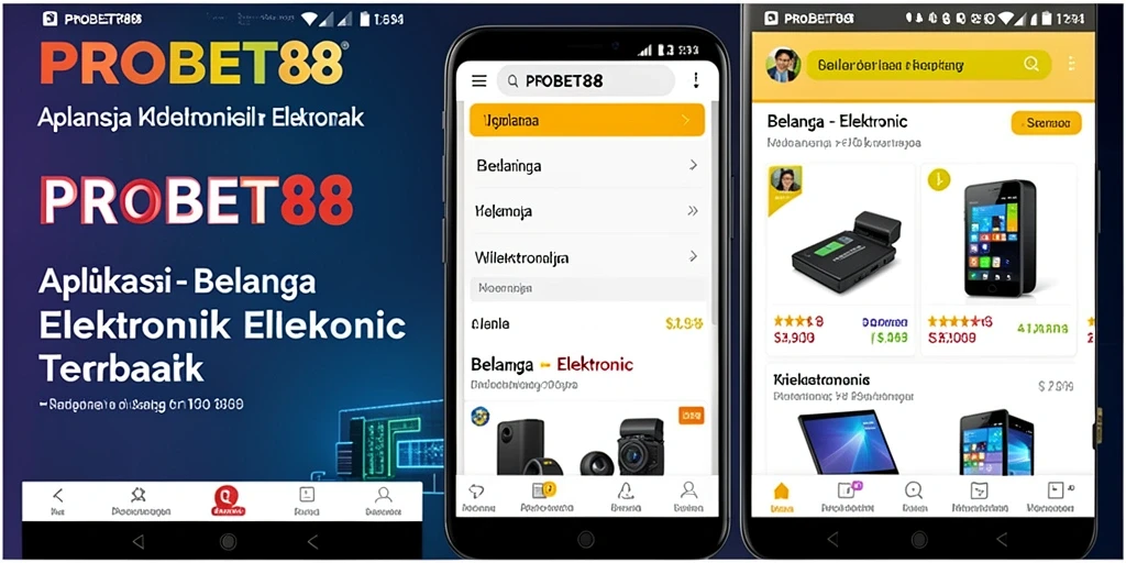 Tampilan antarmuka aplikasi PROBET88 yang modern dan ramah pengguna.
