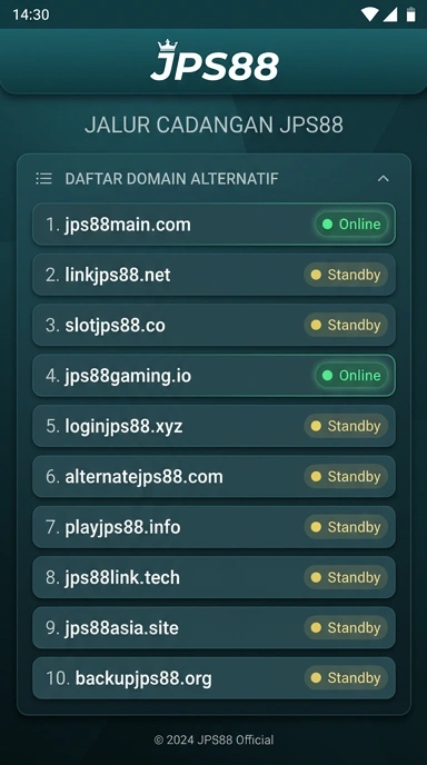 Tampilan link alternatif jps88