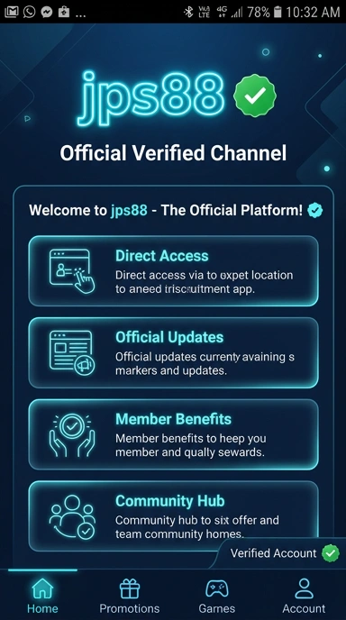 Tampilan kanal resmi jps88